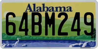 AL license plate 64BM249