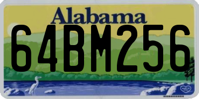 AL license plate 64BM256