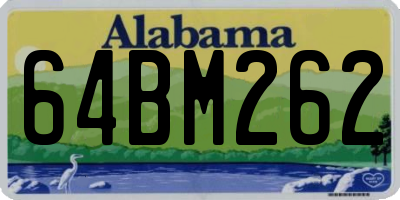 AL license plate 64BM262