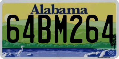AL license plate 64BM264