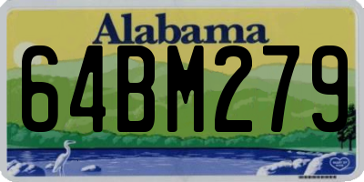 AL license plate 64BM279