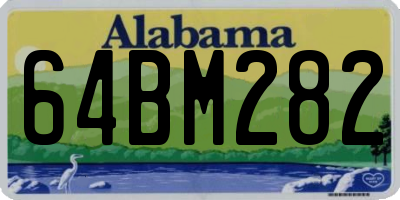 AL license plate 64BM282
