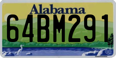 AL license plate 64BM291