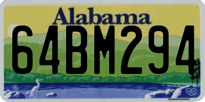 AL license plate 64BM294