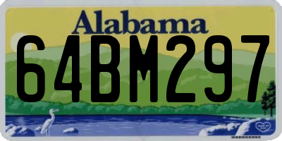 AL license plate 64BM297