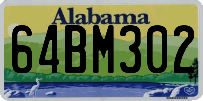 AL license plate 64BM302