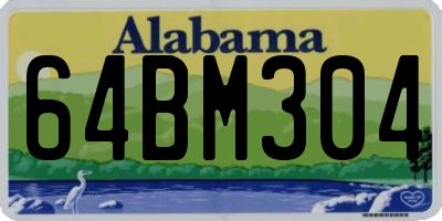 AL license plate 64BM304