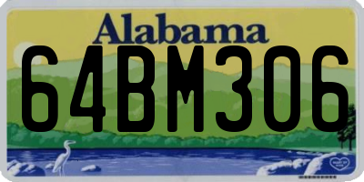 AL license plate 64BM306