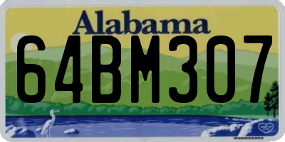 AL license plate 64BM307