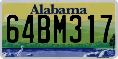 AL license plate 64BM317