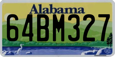 AL license plate 64BM327