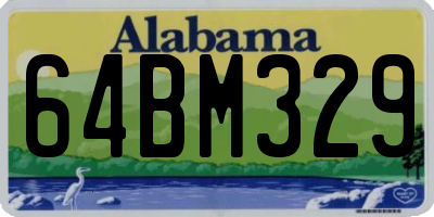 AL license plate 64BM329