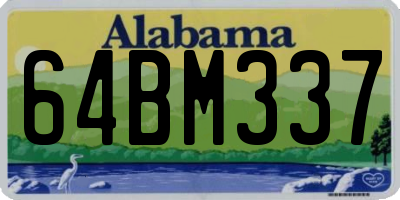 AL license plate 64BM337