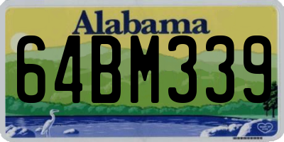 AL license plate 64BM339