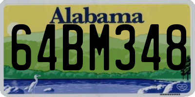 AL license plate 64BM348