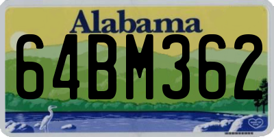 AL license plate 64BM362