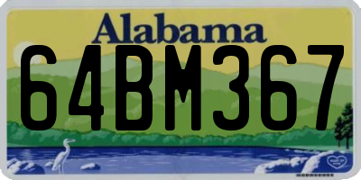 AL license plate 64BM367