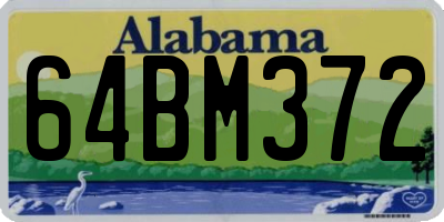 AL license plate 64BM372
