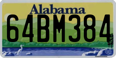 AL license plate 64BM384