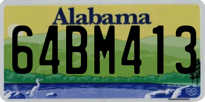 AL license plate 64BM413