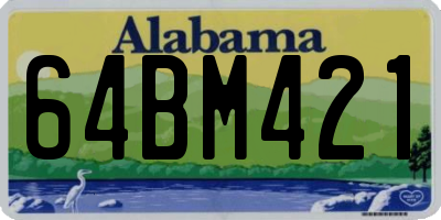 AL license plate 64BM421