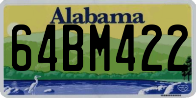 AL license plate 64BM422