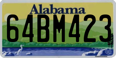 AL license plate 64BM423