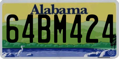 AL license plate 64BM424