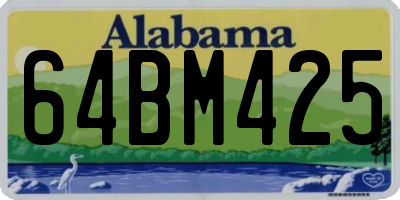 AL license plate 64BM425