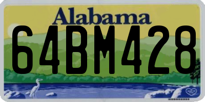 AL license plate 64BM428