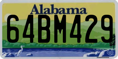 AL license plate 64BM429