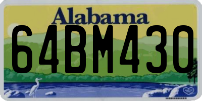 AL license plate 64BM430