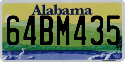 AL license plate 64BM435