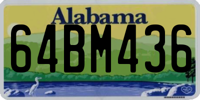 AL license plate 64BM436