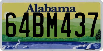 AL license plate 64BM437
