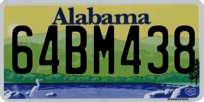 AL license plate 64BM438