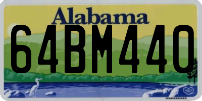 AL license plate 64BM440