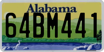 AL license plate 64BM441