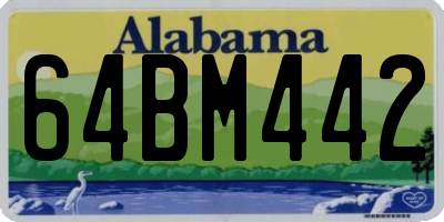 AL license plate 64BM442