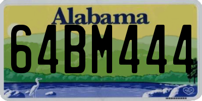 AL license plate 64BM444