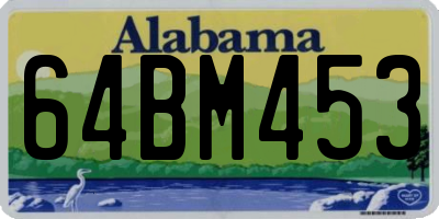 AL license plate 64BM453