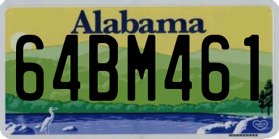 AL license plate 64BM461