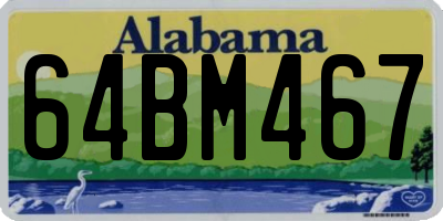 AL license plate 64BM467