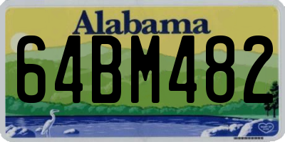 AL license plate 64BM482