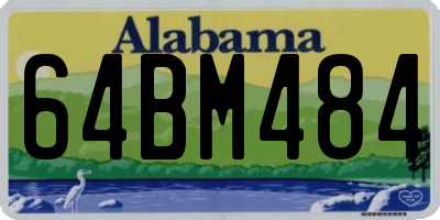 AL license plate 64BM484