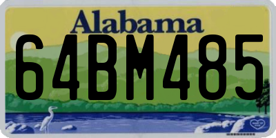 AL license plate 64BM485