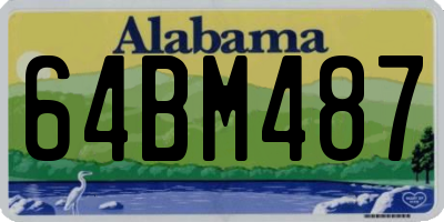 AL license plate 64BM487