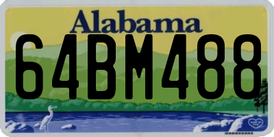 AL license plate 64BM488