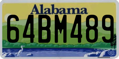 AL license plate 64BM489