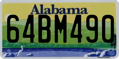AL license plate 64BM490